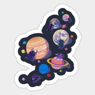 Rolling stars Sticker